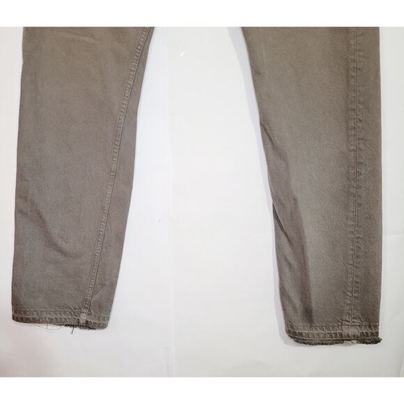 Vintage Levi's 501 button fly grey straight leg jeans size 30/32 90s Classic - Picture 6 of 12
